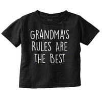 Правила на бабите най -добрите сладки внуци за дете момиче тениска за бебето бебе Бриско бранди 5t