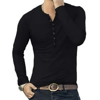 Fesfesfes Clearance върхове за жени с дълги ръкави ежедневни ризи пуловер свободни туники върхове от печат о-не-деколте блуза