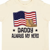 Мастически военен татко винаги е моят герой подарък за малко дете или тениска за момиче