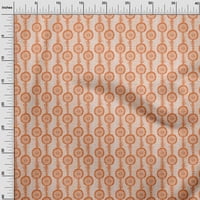 Oneoone памучен попъл оранжев плат за тъкан блок DIY Облекло квилинг плат за печат на тъкан от двор широк