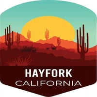 и r внася Hayfork California Souvenir Vinyl Decal Sticker Cactus Desert Design
