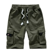 Jsaierl Men's Cargo Shorts Големи и високи мулти джобове къси панталони на открито бойни къси панталони ежедневни къмпинг товарни къси панталони