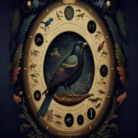 Astro Aviary - Astrology Bird Canvas Wall Art