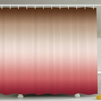 Домашен декор омбре цветен дизайн Арт печат Екстра дълга завеса за душ