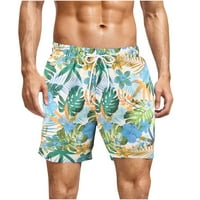 Мъжки къси панталони ежедневни ежедневни класически прилепнали летни плажни къси панталони с еластична талия и джобове