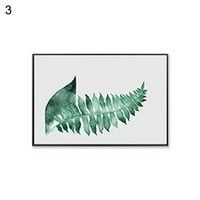 Ludlz Panvas рисуване растение зеленина листа картина изкуство плакат стена офис стая декор
