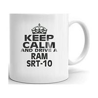 Srt- Запазете спокойствие и шофирайте кафе чай керамична халба офис купа подарък oz oz