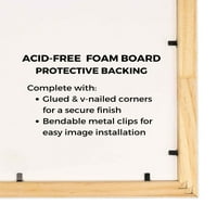 Frame White Picture Frame - Пълната модерна фото рамка включва UV акрилна предпазител