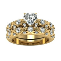 Пръстени за жени ИНЛАЙНИЕ PEACH сърце Циркон Пълни диаманти Микро-инкрустирани диаманти Модел Европейска и американска двойка пръстени за модни пръстени Метални злато