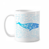 Кит океан крал животински арт деко модна халба керамика Cerac Coffee Porcelain Cup Максимални съдове