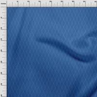 Oneoone Polyester Lycra Blue Fabric Argyle Check Diy Clothing Quilting Fabric Print Fabric By Yard Wide