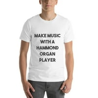 2xl направете музика с Hammond Organy Player Смела тениска с къс ръкав тениска с неопределени подаръци