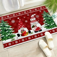 Latady Коледа декоративно одеяло добре дошли декорации на входната врата, без хлъзгане и миещи се зимни врати за влизане на пода Домашна кухня килимче