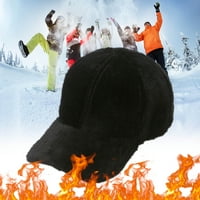 Бейзболна шапка за мъже за мъже спортни шапки топла зима на открито пътуване коледен подарък бейзболни шапки черно