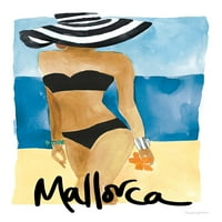 Mallorca Girl Poster Print - Mercedes Lopez Charro