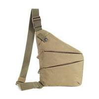 Тактическа прашка рамо кръстосана торба против кражба на гърдите с тънка скрита раница