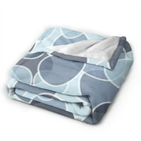 Супер меки антилигиращи фланелни одеяла, безшевни камъчета уютни пухкави топли всички сезони Хвърлете одеяло за диван спално бельо, 40 x30