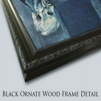 Пепел черно богато украсено платно в рамка от Munch, Edvard