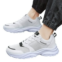 Мъже маратонки мода нов модел Сезонни леки спортни обувки Неплъзгащи се плоски долни удобни обувки с дантела нагоре