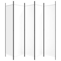 Walmeck 5-Panel Room Divider White 98.4 x78.7 плат