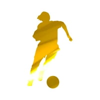 Стикер за футбол за жени Decal Die Cut - самозалепващо винил - устойчив на атмосферни влияния - направен в САЩ - много цветове и размери - Европейска футболна момиче жена