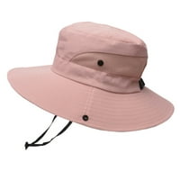 Дамска лятна слънчева шапка широка крачка за защита на открито шапка сгъваема капачка за кофа за кофа за плажен риболов на туризъм