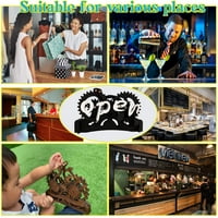 Отворена табела, механизъм за дървена предавка, конвертируеми отворени затворени табели за магазин, ресторант, бар, хотели, кафенета