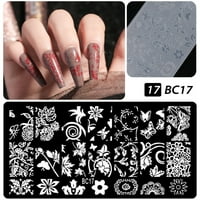 Шаблон за изкуство на ноктите MI дизайни щамповане на плочи за изображение за салон за нокти за маникюр 5#