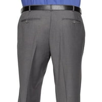 Мъжки тънки панталони с рокля с плоски фронта - модерен официален бизнес бръчки без желязо
