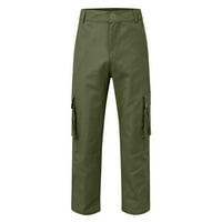 Penkiiy Cargo Pants for Men Clearance Мъжки товарни панталони тънък мулти джоб