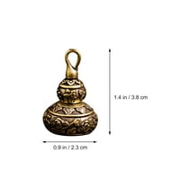 Charm Shui Feng Keychain Copper Lou Keyring верига клавиш Wu Keychains Gourd Hulu Bronze Fengshui Charms висящи