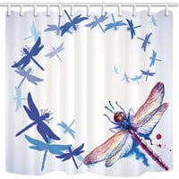 Карикатура акварел Rainbow Dragonfly Phantom Comer Decore Design Polyester Fabric Bare
