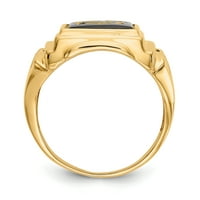 Солиден масонски пръстен от 14k жълто злато