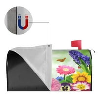 Пролетни цветя флорални магнитни пощенски пощенски покрива стандартен размер 21 H 18 W