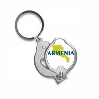 Карта Армения ЕС Арт Деко Моден пръст нокти за нокти с ножици от неръждаема стомана от неръждаема стомана