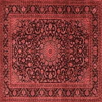 Ahgly Company вътрешен правоъгълник медальон червени традиционни килими, 5 '7'