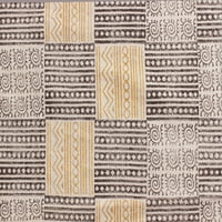 Casavani Flat Weave Geometric спалня килим, кафяви крака