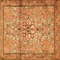 Ahgly Company Indoor Rectangle Persian Orange Traditional Area Rugs, 3 '5'