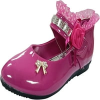Момичета обувки мека подметка дантелена каишка обувки Rhinestone Non-Slip Sandals Birthday Holiday за малко дете Littler Kid Big Kid