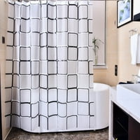 Tinksky 180x душ завеса за печат завеса домашен декор водоустойчив декор за баня душ завеси