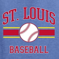 Wild Bobby City of St Louis Baseball Fantasy Fan Sports Unise Hoodie Sweatshirt, Vintage Heather Blue, малък