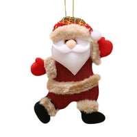 Yubnlvae виси Дядо Коледа Декорации за снежен човек кукла висящи орнаменти Коледни подарък Дом декор B
