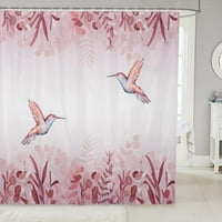 Птици душ завеса природа Листа за баня завеса за деца Момчета момичета жени стая декор диви животни водоустойчиви завеси