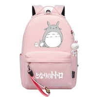 Bzdaisy Totoro Backpack - Сладка, модерна и просторна с двойни странични джобове за свободното време Университет за деца тийнейджър