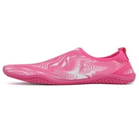 Gomelly Womens Mens Beach Shoe Бързо сухи аква чорапи хлъзга се на водни обувки комфорт бос един единствен розов червено 7.5