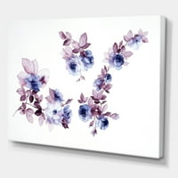 Art DesignArt Purple Wildflowers I Традиционно платно за стена арт печат в. Широки. Високи - Панели